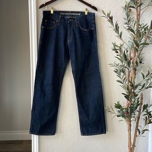 Old Navy Mens Classic Dark wash straight leg jeans 100% cotton Size 31x30